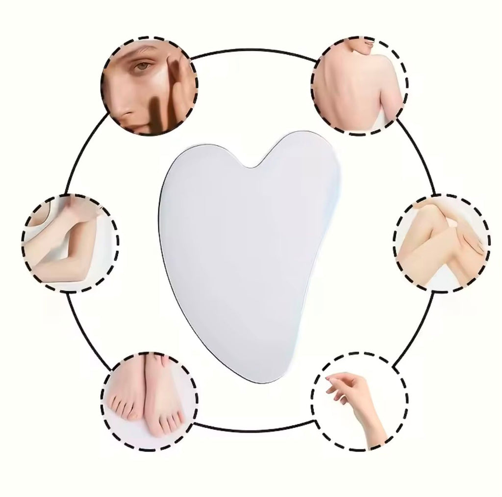 Set de Jade Roller + Gua Sha 4 Piezas – Masajeador Facial Antiarrugas